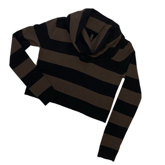 BCBGMaxAzria Cropped Cowl Neck Samira Sweater - size: Small - Picture 1 of 9